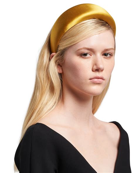 prada haarspange|Prada satin headband.